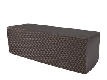 Rectangular pouf - Upholstered rectangular fabric pouf by CASA +39 - view 3